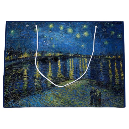 Vincent van Gogh _ Starry Night Over the Rhone Large Gift Bag