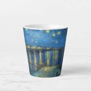 Vincent van Gogh Starry Night Over the Rhone Latte Mug