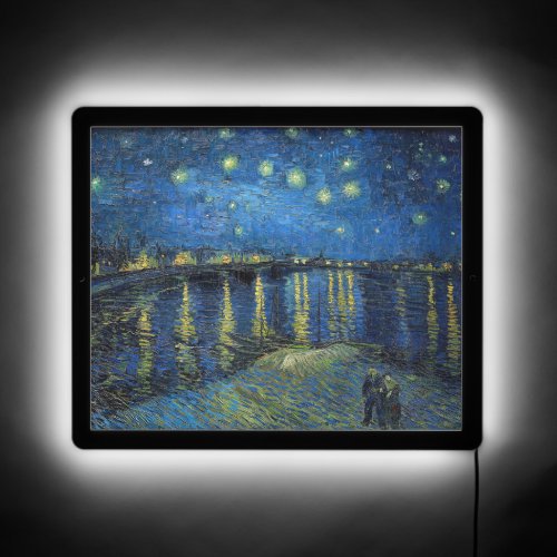 Vincent van Gogh _ Starry Night Over the Rhone LED Sign