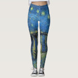 Vincent Van Gogh - Starry Night Over The Rhone Leggings at Zazzle