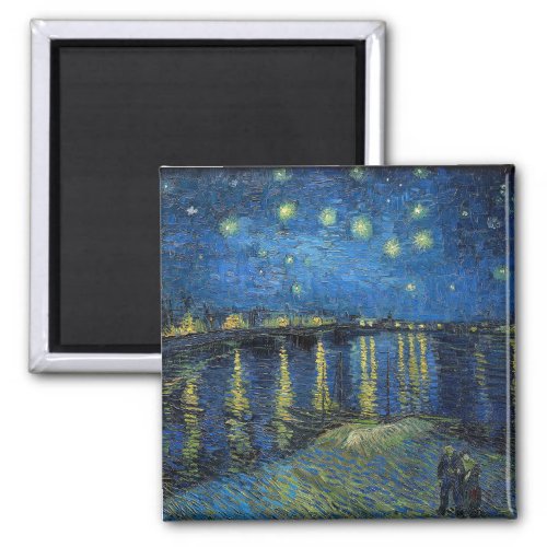 Vincent van Gogh _ Starry Night Over the Rhone Magnet