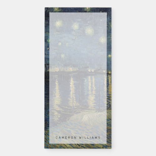 Vincent van Gogh  Starry Night Over the Rhone Magnetic Notepad