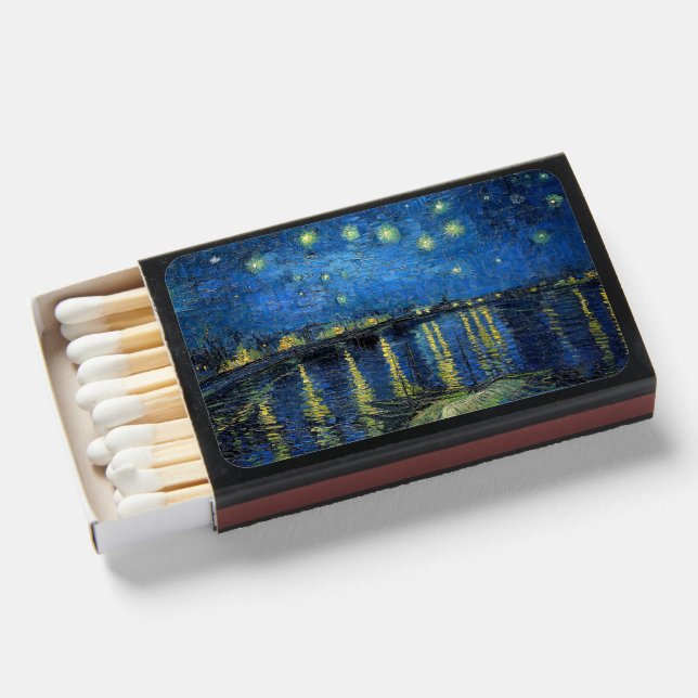 Vincent van Gogh - Starry Night Over the Rhone Matchboxes (Front Open)