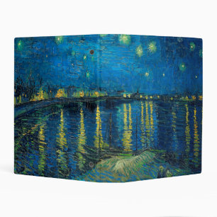 Vincent Van Gogh Starry Night Over the Rhone Mini Binder