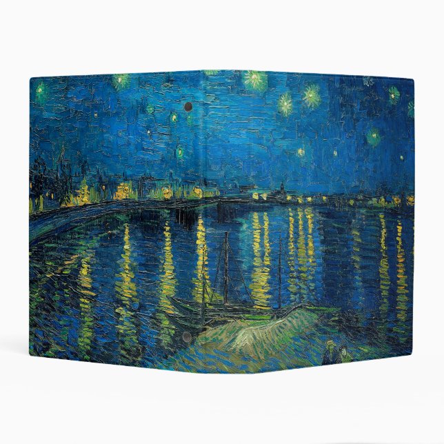 Vincent Van Gogh Starry Night Over the Rhone Mini Binder (Background)