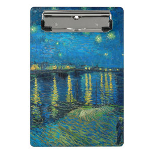 Vincent Van Gogh Starry Night Over the Rhone Mini Clipboard
