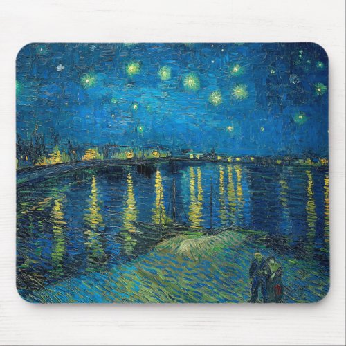 Vincent Van Gogh Starry Night Over the Rhone Mouse Pad