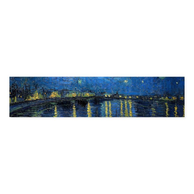 Vincent van Gogh - Starry Night Over the Rhone Napkin Bands (Unfolded)