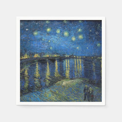 Vincent van Gogh _ Starry Night Over the Rhone Napkins