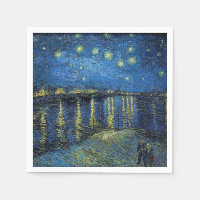Vincent van Gogh - Starry Night Over the Rhone Napkins (Front)
