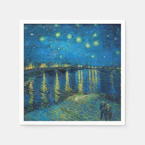 Vincent Van Gogh Starry Night Over the Rhone Napkins