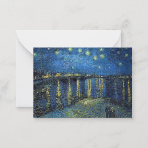 Vincent van Gogh _ Starry Night Over the Rhone Note Card