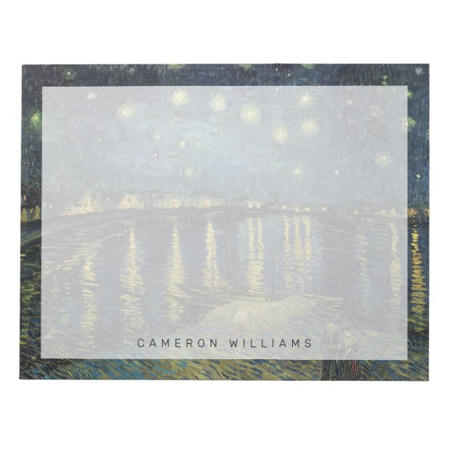 Vincent van Gogh | Starry Night Over the Rhone Notepad (Front)