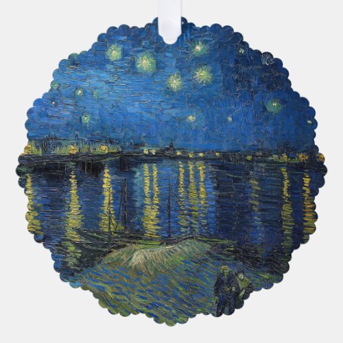 Vincent van Gogh _ Starry Night Over the Rhone Ornament Card