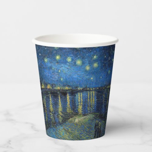 Vincent van Gogh _ Starry Night Over the Rhone Paper Cups