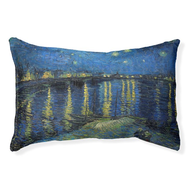 Vincent van Gogh - Starry Night Over the Rhone Pet Bed (Front)