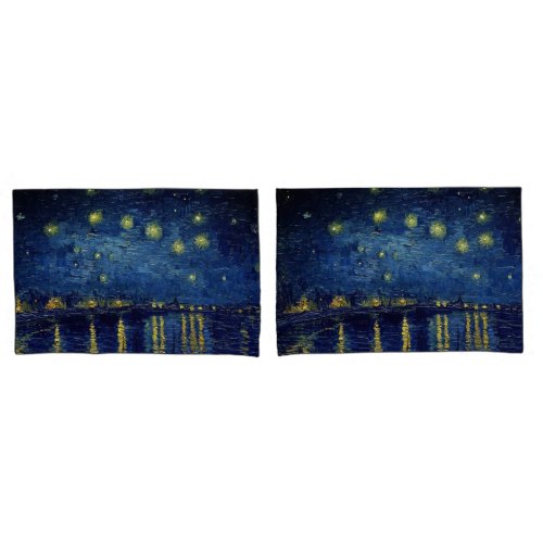 Vincent Van Gogh Starry Night Over The Rhone Pillow Case