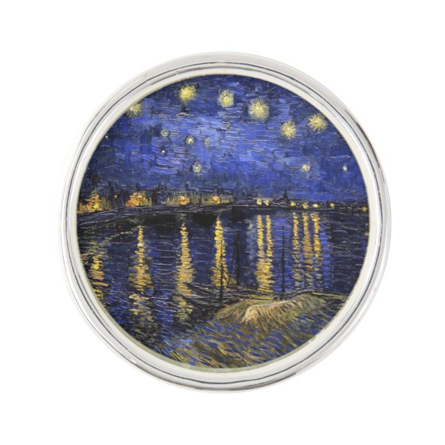 Vincent Van Gogh Starry Night Over The Rhone Pin (Front)