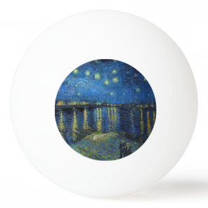 Vincent van Gogh - Starry Night Over the Rhone Ping Pong Ball