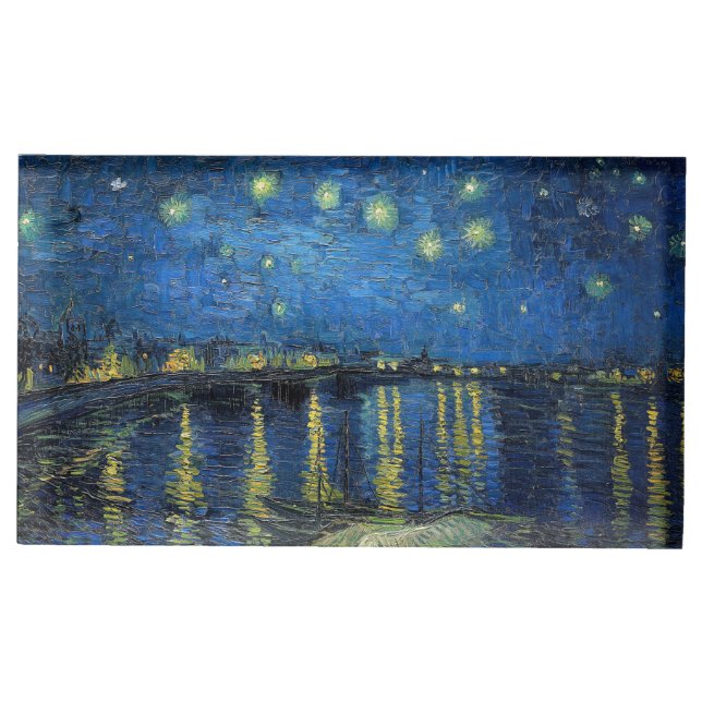 Vincent van Gogh - Starry Night Over the Rhone Place Card Holder (Front)