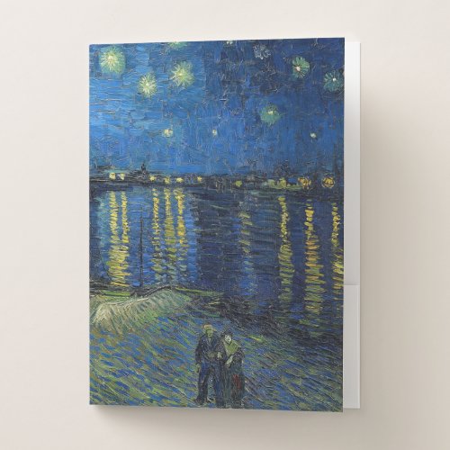 Vincent van Gogh _ Starry Night Over the Rhone Pocket Folder
