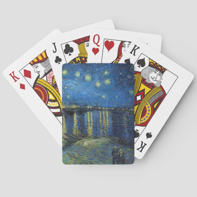 Vincent van Gogh - Starry Night Over the Rhone Poker Cards (Back)