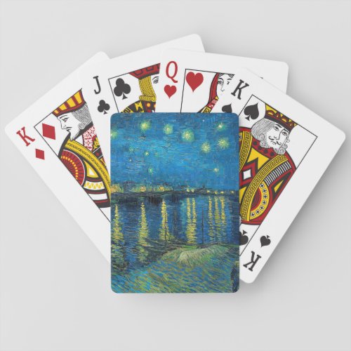 Vincent Van Gogh Starry Night Over the Rhone Poker Cards