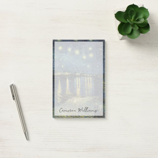 Vincent van Gogh | Starry Night Over the Rhone Post-it Notes (Office)