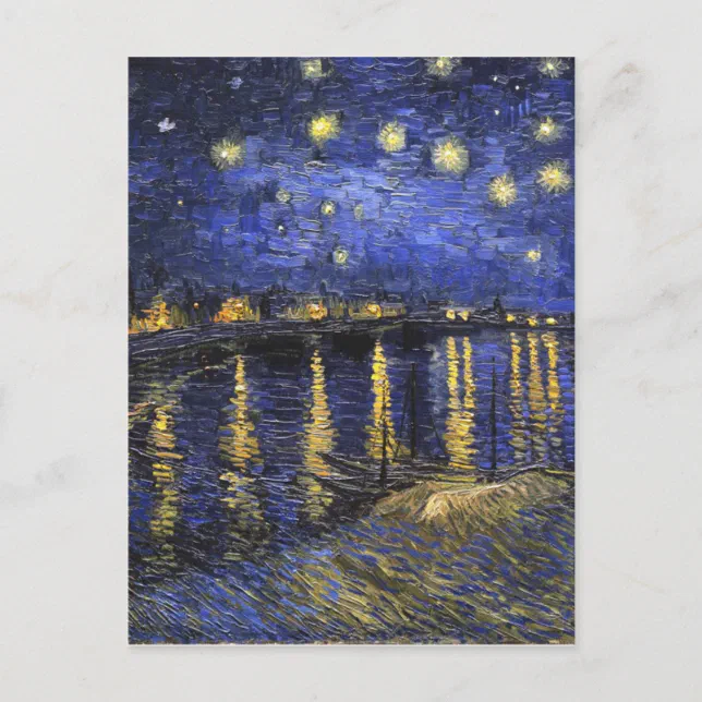 Vincent Van Gogh Starry Night Over The Rhone Postcard | Zazzle