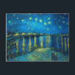Vincent Van Gogh Starry Night Over The Rhone Postcard<br><div class="desc">Vincent Van Gogh Starry Night Over The Rhone Postcard</div>