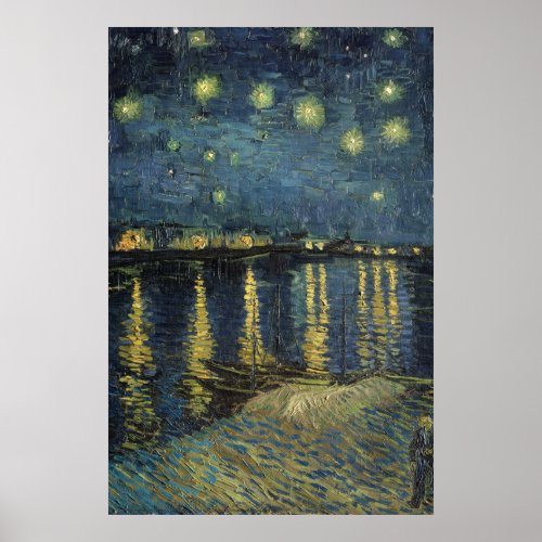 Vincent van Gogh  Starry Night Over the Rhone Poster