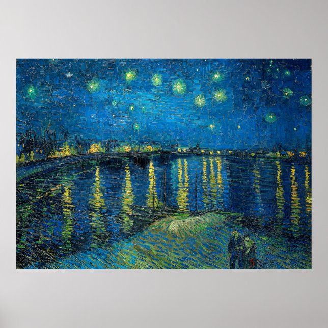 Vincent Van Gogh Starry Night Over the Rhone Poster (Front)