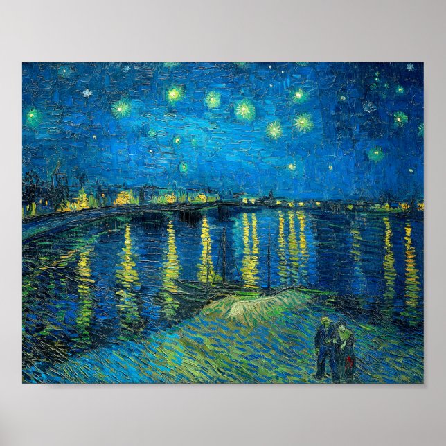Vincent Van Gogh Starry Night Over The Rhone Poster (Front)