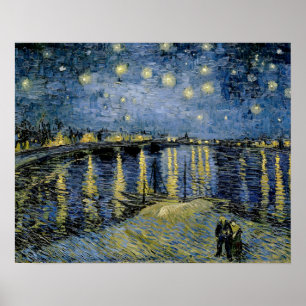 Vincent van Gogh Starry Night over the Rhone Poster