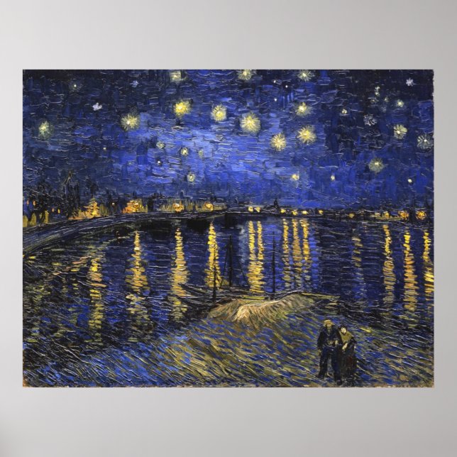 Vincent Van Gogh Starry Night Over The Rhone Poster (Front)