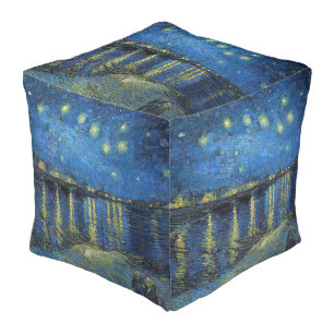 Vincent van Gogh - Starry Night Over the Rhone Pouf