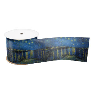 Vincent van Gogh - Starry Night Over the Rhone Satin Ribbon