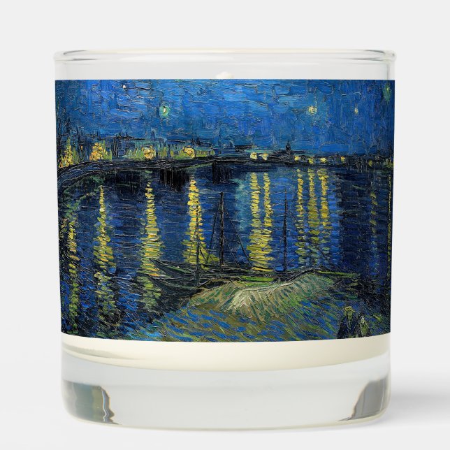 Vincent van Gogh - Starry Night Over the Rhone Scented Candle (Front)