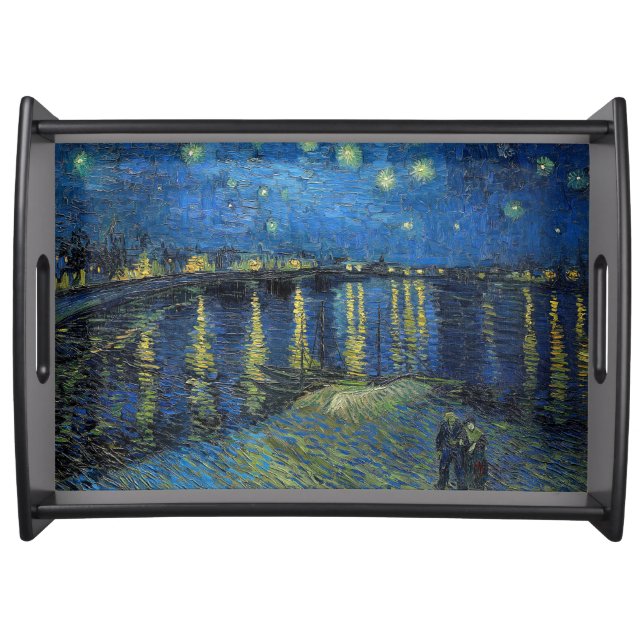 Vincent van Gogh - Starry Night Over the Rhone Serving Tray (Front)