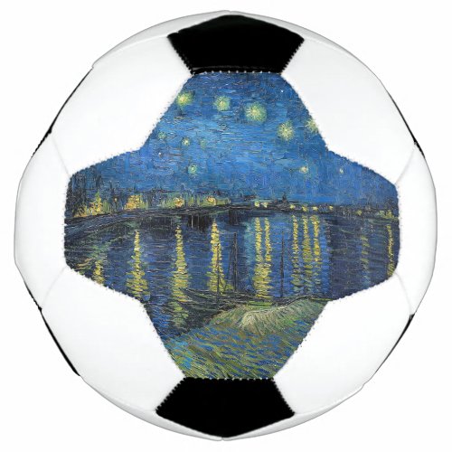 Vincent van Gogh _ Starry Night Over the Rhone Soccer Ball