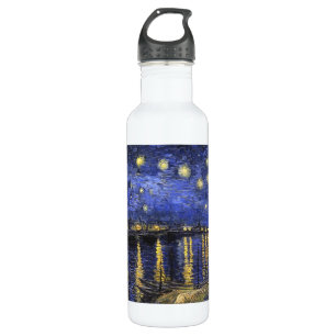 Vincent Van Gogh Starry Night Over The Rhone Stainless Steel Water Bottle