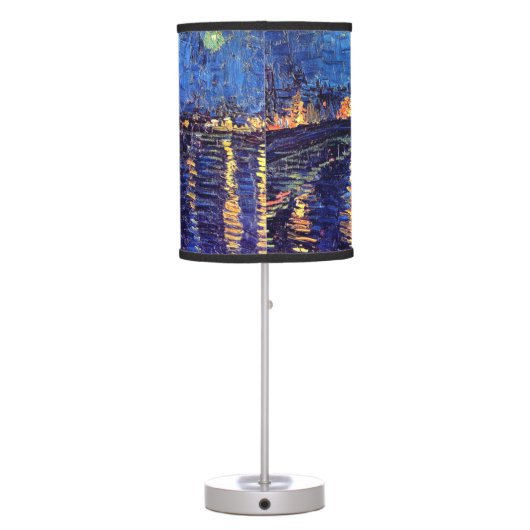 Vincent Van Gogh - Starry Night Over The Rhone Table Lamp (Back)