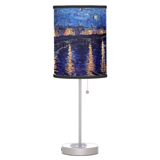 Vincent Van Gogh - Starry Night Over The Rhone Table Lamp (Left)