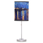Vincent Van Gogh - Starry Night Over The Rhone Table Lamp (Front)
