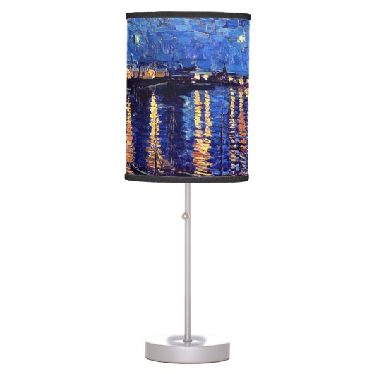 Vincent Van Gogh - Starry Night Over The Rhone Table Lamp (Front)