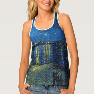 Vincent van Gogh - Starry Night Over the Rhone Tank Top