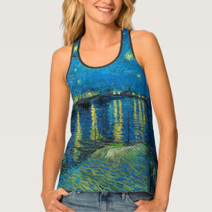 Vincent Van Gogh Starry Night Over the Rhone Tank Top