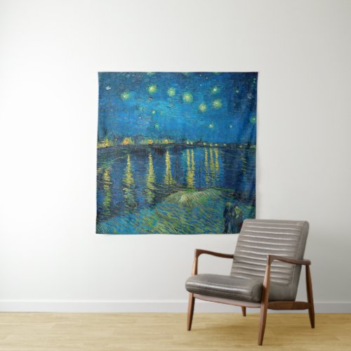 Vincent Van Gogh Starry Night Over the Rhone Tapestry
