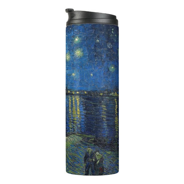 Vincent van Gogh - Starry Night Over the Rhone Thermal Tumbler (Rotated Right)