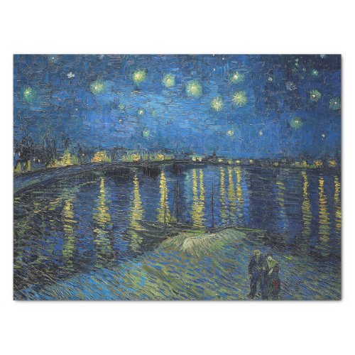 Vincent van Gogh _ Starry Night Over the Rhone Tissue Paper